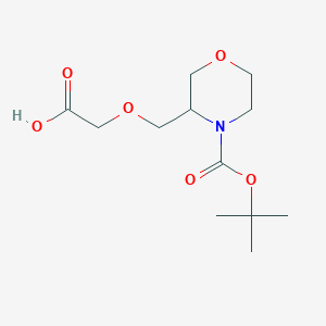 {[4-(Tert-butoxycarbonyl)morpholin-3-yl]methoxy}acetic acid