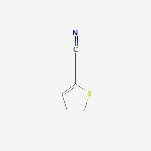 molecular formula C8H9NS B1394068 2-甲基-2-噻吩-2-基丙腈 CAS No. 90222-97-2