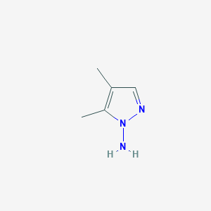 molecular formula C5H9N3 B13940700 4,5-Dimethyl-1H-pyrazol-1-amine CAS No. 830321-32-9