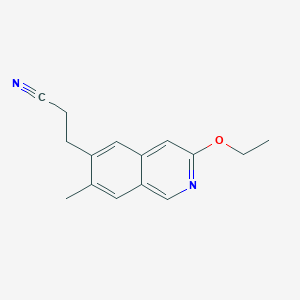 3-(3-Ethoxy-7-methylisoquinolin-6-yl)propanenitrile