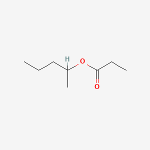 molecular formula C8H16O2 B13940762 1-Methylbutyl propionate CAS No. 54004-43-2