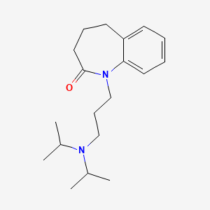 1H-1-Benzazepin-2-one, 2,3,4,5-tetrahydro-1-(3-(diisopropylamino)propyl)-