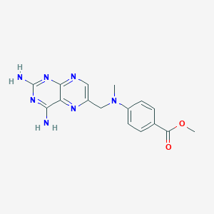 molecular formula C16H17N7O2 B139408 4-[{[(2,4-二氨基蝶啶-6-基)甲基](甲基)氨基}苯甲酸甲酯 CAS No. 23853-09-0