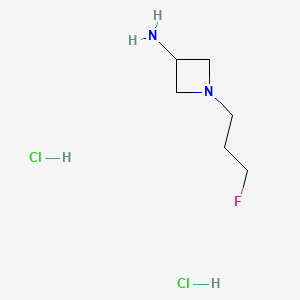 molecular formula C6H15Cl2FN2 B13940801 1-(3-Fluoropropyl)azetidin-3-amine dihydrochloride 