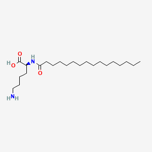 molecular formula C22H44N2O3 B13940806 N2-(1-Oxohexadecyl)-L-lysine CAS No. 59866-71-6