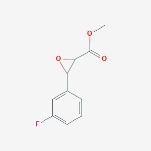 molecular formula C10H9FO3 B1394084 3-(3-氟苯基)环氧乙烷-2-甲酸甲酯 CAS No. 126119-23-1