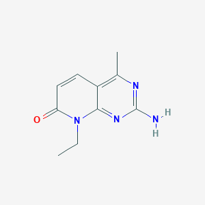 molecular formula C10H12N4O B13940847 2-amino-8-ethyl-4-methylpyrido[2,3-d]pyrimidin-7(8H)-one 