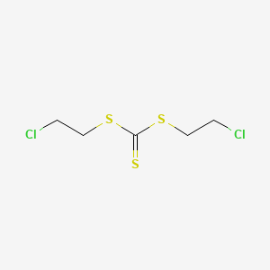 molecular formula C5H8Cl2S3 B13940865 Carbonic acid, trithio-, bis(2-chloroethyl)ester CAS No. 63938-92-1