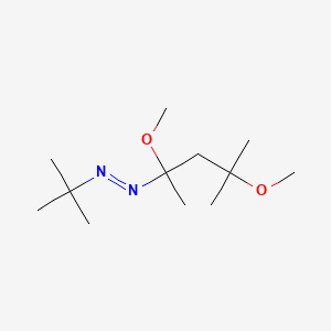 (1,3-Dimethoxy-1,3-dimethylbutyl)(1,1-dimethylethyl)diazene