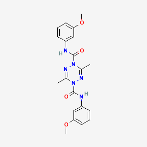 N1,N4-bis(3-methoxyphenyl)-3,6-dimethyl-1,2,4,5-tetrazine-1,4-dicarboxamide