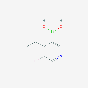 molecular formula C7H9BFNO2 B13940903 4-Ethyl-5-fluoropyridin-3-ylboronic acid 