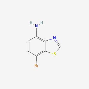 molecular formula C7H5BrN2S B13940922 7-Bromobenzo[d]thiazol-4-amine 