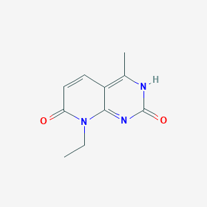 molecular formula C10H11N3O2 B13940924 8-Ethyl-2-hydroxy-4-methylpyrido[2,3-d]pyrimidin-7(8H)-one 