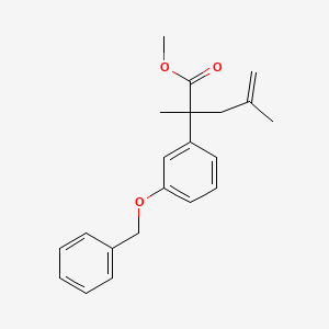 Methyl 2-(3-(benzyloxy)phenyl)-2,4-dimethylpent-4-enoate