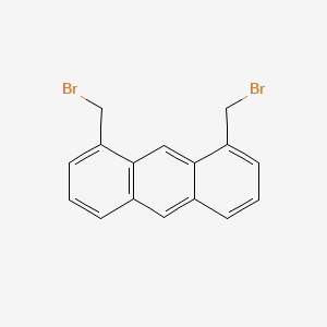 molecular formula C16H12Br2 B13940975 1,8-Bis(bromomethyl)anthracene CAS No. 34824-21-0