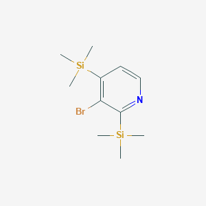 molecular formula C11H20BrNSi2 B139410 3-Bromo-2,4-bis(trimethylsilyl)pyridine CAS No. 134391-69-8