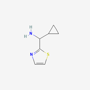 molecular formula C7H10N2S B1394104 环丙基(1,3-噻唑-2-基)甲胺 CAS No. 1211514-70-3