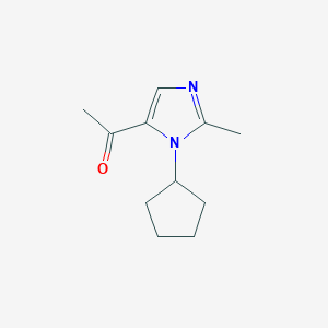 1-(3-Cyclopentyl-2-methyl-imidazol-4-yl)ethanone