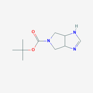 molecular formula C10H17N3O2 B13941080 tert-Butyl 3a,4,6,6a-tetrahydropyrrolo[3,4-d]imidazole-5(1H)-carboxylate 