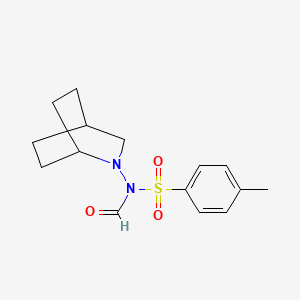 Formamide, N-2-azabicyclo(2.2.2)oct-2-YL-N-((4-methylphenyl)sulfonyl)-