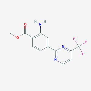 Methyl 2-amino-4-(4-(trifluoromethyl)pyrimidin-2-yl)benzoate