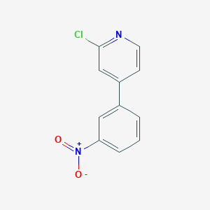 molecular formula C11H7ClN2O2 B13941142 2-Chloro-4-(3-nitrophenyl)pyridine 