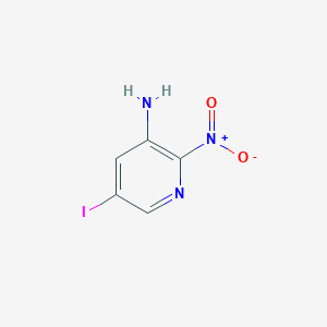 molecular formula C5H4IN3O2 B13941148 3-Pyridinamine, 5-iodo-2-nitro- 