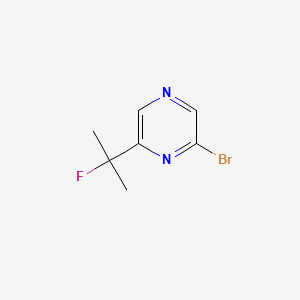 molecular formula C7H8BrFN2 B13941151 2-Bromo-6-(2-fluoropropan-2-yl)pyrazine 