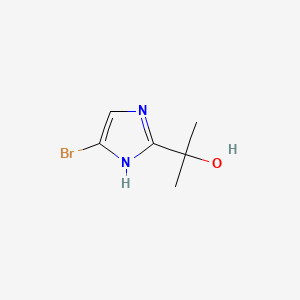 molecular formula C6H9BrN2O B13941159 2-(5-Bromo-1H-imidazol-2-YL)propan-2-OL 