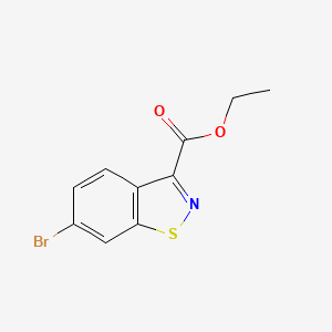 B1394116 Ethyl 6-bromo-1,2-benzothiazole-3-carboxylate CAS No. 858671-74-6