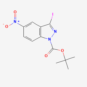 B1394118 Tert-butyl 3-iodo-5-nitro-1H-indazole-1-carboxylate CAS No. 459133-69-8