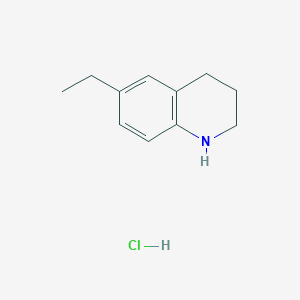 molecular formula C11H16ClN B1394121 6-乙基-1,2,3,4-四氢喹啉盐酸盐 CAS No. 1211484-06-8
