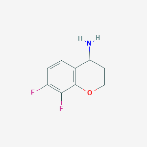 molecular formula C9H9F2NO B1394126 7,8-二氟色苷-4-胺 CAS No. 886762-83-0