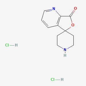 molecular formula C11H14Cl2N2O2 B1394128 7H-螺[呋喃[3,4-b]吡啶-5,4'-哌啶]-7-酮二盐酸盐 CAS No. 936626-74-3