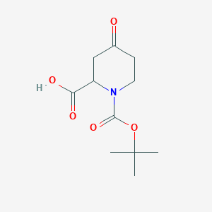 B1394129 1-(Tert-butoxycarbonyl)-4-oxopiperidine-2-carboxylic acid CAS No. 661458-35-1