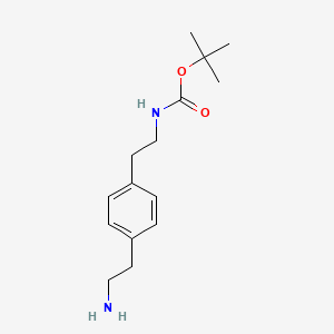 molecular formula C15H24N2O2 B13941308 tert-Butyl (4-(2-aminoethyl)phenethyl)carbamate 