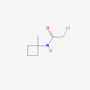 molecular formula C7H12ClNO B1394133 2-氯-N-(1-甲基环丁基)乙酰胺 CAS No. 1211496-15-9