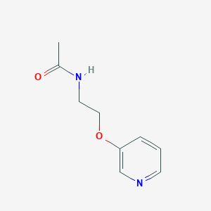 molecular formula C9H12N2O2 B1394134 N-[2-(吡啶-3-氧基)乙基]乙酰胺 CAS No. 1212061-25-0