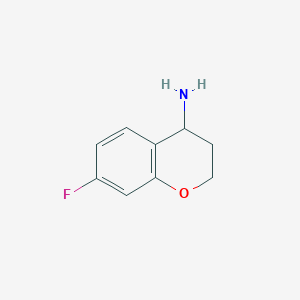 molecular formula C9H10FNO B1394135 7-Fluorochroman-4-amine CAS No. 774163-31-4