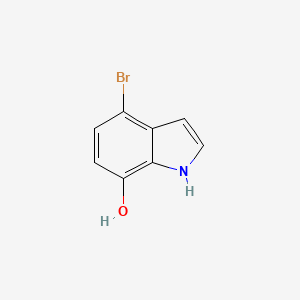 molecular formula C8H6BrNO B1394136 4-溴-1H-吲哚-7-醇 CAS No. 1167056-91-8