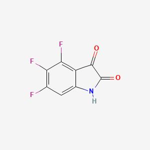 molecular formula C8H2F3NO2 B1394140 4,5,6-三氟吲哚啉-2,3-二酮 CAS No. 749240-64-0