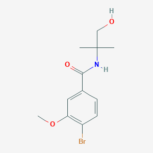 4-bromo-N-(1-hydroxy-2-methylpropan-2-yl)-3-methoxybenzamide