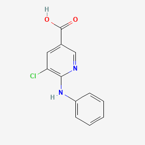 5-Chloro-6-(phenylamino)nicotinic acid