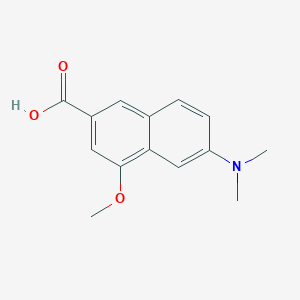 6-(Dimethylamino)-4-methoxy-2-naphthalenecarboxylic acid