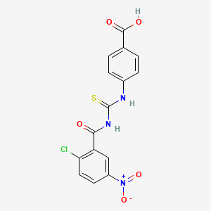 4-[(2-Chloro-5-nitrobenzoyl)carbamothioylamino]benzoic acid