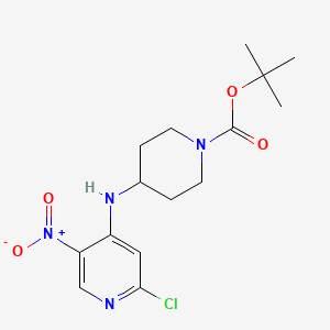 tert-Butyl 4-((2-chloro-5-nitropyridin-4-yl)amino)piperidine-1-carboxylate