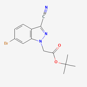 1,1-Dimethylethyl 6-bromo-3-cyano-1H-indazole-1-acetate