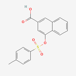 2-Naphthalenecarboxylic acid, 4-[[(4-methylphenyl)sulfonyl]oxy]-