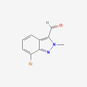 molecular formula C9H7BrN2O B1394158 7-溴-2-甲基-2H-吲唑-3-甲醛 CAS No. 845751-70-4