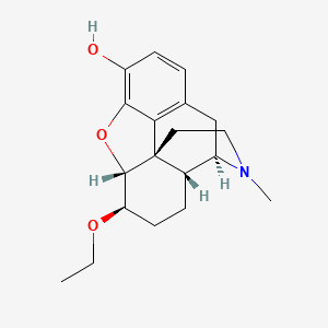 molecular formula C19H25NO3 B13941597 Morphinan-3-ol, 4,5-alpha-epoxy-6-beta-ethoxy-17-methyl- CAS No. 63732-71-8